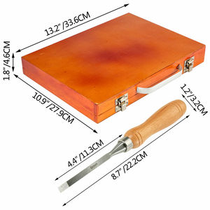 Lot de 12 gouges à bois professionnelles pour sculpture, tournage et menuiserie DIY - Product Image 6