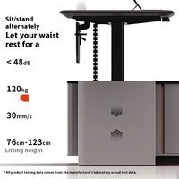 Bureau debout électrique à double moteur réglable en hauteur, mobilier de bureau moderne, bureau informatique assis-debout pour la vente en gros
