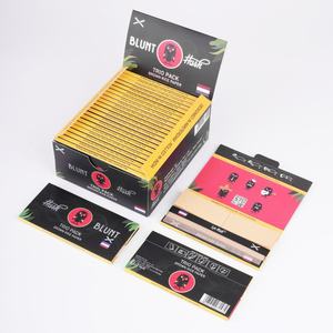 Carnet de papier à rouler avec logo personnalisé imprimé, fermeture basique, OEM, gomme arabique naturelle, filtre non blanchi pour fumer - Product Image 4