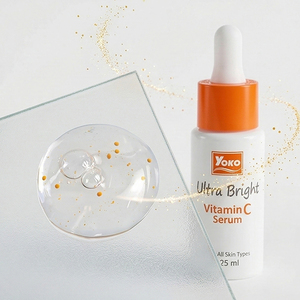 เซรั่มวิตามินซี Y694 YOKO ULTRA BRIGHT 25 มล. ผสมสารสกัดจากผลไม้ 8 ชนิด และวิตามินซี บี3 บี5 เพื่อผิวสุขภาพดีเปล่งปลั่งกระจ่างใส - Product Image 4