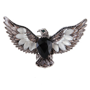 Broches aigle en émail pour femmes unisexe strass Animal oiseau catégorie épingles événement fête sac à dos décoration vêtements accessoires - Product Image 3