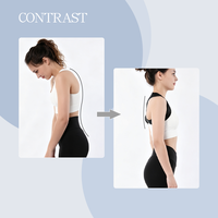 Correcteur de posture dorsal réglable, soutien confortable pour les épaules, pour femmes et hommes, correction efficace de la cyphose pour la vie quotidienne