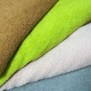 Giá bán buôn dệt kim sợi ngang thoải mái 225gsm 100% polyester đám mây Sherpa lông cừu vải quần áo chăn đồ chơi - Product Image 4