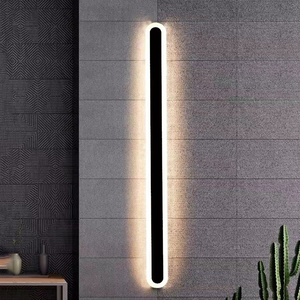Lámpara de Pared LED Moderna para Exteriores, Resistente al Agua, con Diseño de Tira Larga, Construcción Metálica y Alto CRI <span class=keywords><strong>80</strong></span>, para Hoteles y Jardines - Product Image 6