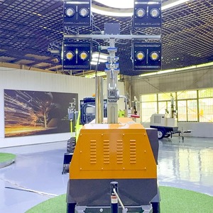 Generador de <span class=keywords><strong>luz</strong></span> de torre de remolque LED de alta potencia para áreas comerciales rurales Arranque automático 230V Clasificado 50/60Hz Bajo consumo para mercados - Product Image 6