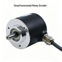 Encodeur Rotatif Incrémental à Double Arbre pour Machine Textile, Roue Synchrone 1024PPR Haute Précision IP51 6000 tr/min 5V/5-26V