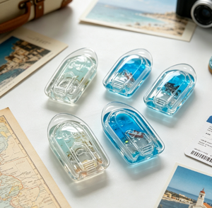 Magnete per Frigorifero Personalizzato OEM a Forma di Barca con Acqua Liquida, Souvenir Turistico con Immagine Personalizzata, Magnete Promozionale - Product Image 2
