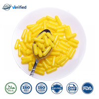 Capsules de gélatine vides certifiées RENHE de Shaoxing, haute fiabilité, jaunes, rigides, séparées, taille 2