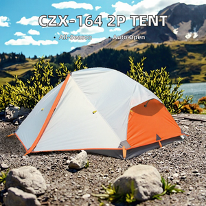 เต็นท์แคมป์ปิ้งสองชั้นแบบ Ultralight ระดับไฮเอนด์ กันน้ำ สำหรับ 2 คน รุ่น CZX-164 พร้อมเสาอลูมิเนียมและแผ่นรองพื้นสำหรับเดินป่า - Product Image 3
