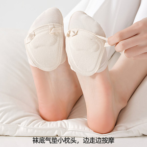 2026 Spring/Summer New Arrival Half-length <b>Socks</b>, Ice Silk Cotton Invisible <b>Socks</b>, Forefoot Insole, Half-covered Single Shoes, - Product Image 2