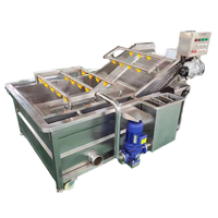 Commerciële industriële wasmachine voor fruit, mango's, groenten, aardappelen, tomaten, wortelen / groentewasser / fruitwasmachine