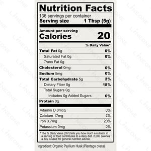 सर्वश्रेष्ठ मूल्य निजी लेबल पूरे पेसिलियम चूक्स आहार फाइबर पाउडर - Product Image 2