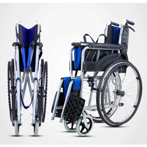 Foldable Transport Wheelchair Portable Travel Wheelchair with Solid Tires Hand Push <strong>Mobility</strong> <strong>Chair</strong> for Elderly Adults - Product Image 2