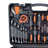 Ensemble d'outils à main personnalisés OEM professionnels, kit d'outils de réparation multifonctionnel pour la maison, marteau, clé à molette, pinces, scie, boîte à outils