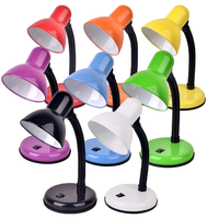 Lampe de bureau moderne et simple Lampe de table d'étude pour enfant flexible Lampe de bureau incandescente réglable E27 pour la lecture d'étude de créativité