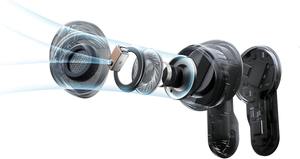 Écouteurs Pro3 filaires avec étui de charge intelligent, écouteurs Bluetooth à réduction de bruit active, écouteurs hybrides à double transducteur, suivi de la tête - Product Image 4