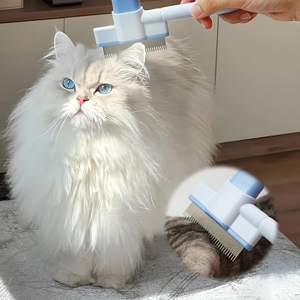 Spazzola Pettine a Doppia Azione per Gatti e Cani a Pelo Lungo, Autopulente, per la Rimozione dei Peli, Strumento per la Pulizia del Pelo - Product Image 3