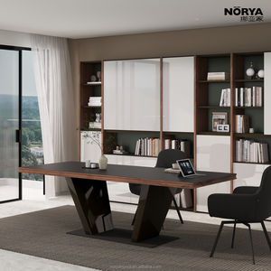 NORYA <span class=keywords><strong>Tavolo</strong></span> da Pranzo di Lusso Moderno e Minimalista in <span class=keywords><strong>Legno</strong></span> <span class=keywords><strong>con</strong></span> Pannello HPL e <span class=keywords><strong>Gambe</strong></span> in Metallo per Arredamento Sala da Pranzo - Product Image 3