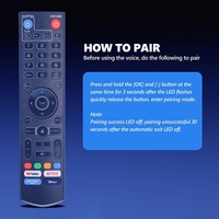 Control Remoto V3 V5 V7 Pro con Retroiluminación, Control por Voz, Bluetooth y Función de Aprendizaje para VSeeBox V3 Pro TV STB