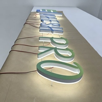 Enseigne commerciale LED personnalisable avec contrôle par transformateur, construction étanche en acier inoxydable résistant aux UV pour la publicité commerciale