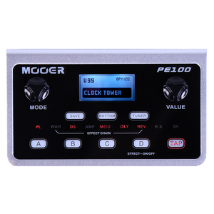 MOOER PE100<span class=keywords><strong>ป</strong></span>ระมวลผลหลายผลกีตาร์เหยียบ39แบบ S 40รู<span class=keywords><strong>ป</strong></span>แบบกลอง10จังหวะเคาะจังหวะ - Product Image 1