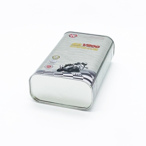 Bidon rectangulaire en fer blanc de 1L pour huile moteur, avec bec verseur en plastique et impression offset, logo personnalisé, OEM/ODM - Product Image 6