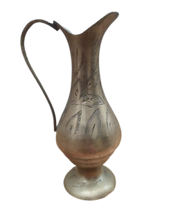 Jarra de agua personalizada con acabado dorado, jarra de Metal larga y recta, jarra hecha a mano de diseñador, cocina casera - Product Image 4