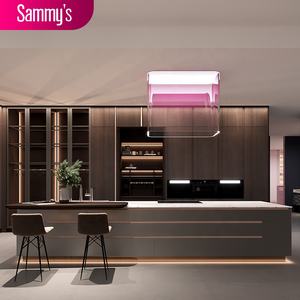 Armoires de cuisine sur mesure, modernes, de haute qualité, grandes, standard, complètes, de luxe, en bois, avec des designs intelligents, pour les développeurs immobiliers - Product Image 1