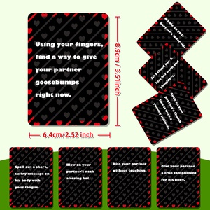 Nuevo Juego de Mesa Personalizado con 50 Cartas Creativas y Entretenidas <span class=keywords><strong>para</strong></span> Parejas, Accesorios <span class=keywords><strong>para</strong></span> <span class=keywords><strong>Juegos</strong></span> de Citas, Rompecabezas <span class=keywords><strong>para</strong></span> Calentar el Ambiente, Juego de Fiesta con Logotipo Personalizado - Product Image 3