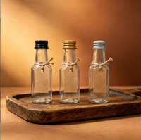 Bouteille en PET vide de 30 ml pour whisky écossais, irlandais, vodka, gin, spiritueux, liqueur, avec bouchons à vis – Vente en gros