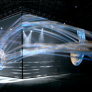 Chống cháy lớn liền mạch hologauze màn hình vật liệu <span class=keywords><strong>3D</strong></span> ba chiều Chiếu lưới màn hình HOLO gạc màn hình - Product Image 2