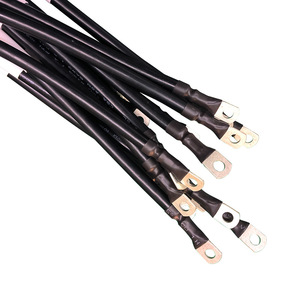 6Awg Silicone Wire <b>Battery</b> Connection Cable Red Black Ring <b>Terminal</b> Pure Copper Conductor Ev <b>Battery</b> Interconnect - Product Image 5