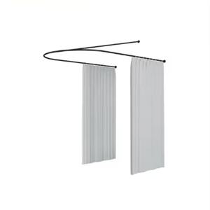 Rideau d'isolation en fer forgé en forme de U pour salon de beauté, vente chaude en Chine, design de rideau pour salon, meilleure qualité, vente directe d'usine - Product Image 4