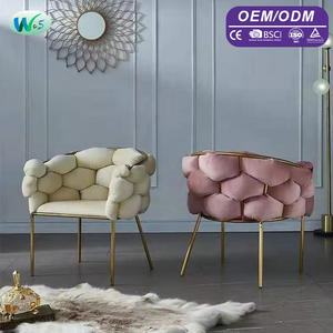 Fauteuil de salon en velours de luxe nordique en gros, fauteuil de salon, fauteuil de maquillage, fauteuil de détente, fauteuil de salon pour la maison - Product Image 1