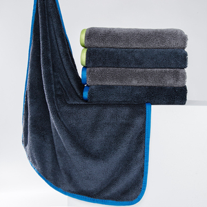 Microfibra Auto Care Detailing Cloth Singe Face Large Twisted Loop Superabsorción Bound Edge Limpieza de automóviles Lavado Toalla de secado - Product Image 5