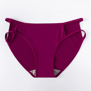 Culottes taille basse en coton pur tricoté pour femme, en soie glacée, sans couture, respirantes, avec entrejambe respirant, style bikini sexy, écologiques, grandes tailles - Product Image 1