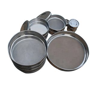 8 10 12 14 16 18 20 Mesh Test Sieve Set 200mm Stainless Steel ASTM E11 for Sand <b>Soil</b> Gradation - Product Image 1