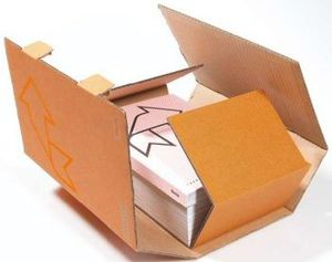 Emballage en carton ondulé créatif pour sérigraphie, format <span class=keywords><strong>personnalisé</strong></span>, style livre pliable - Product Image 2