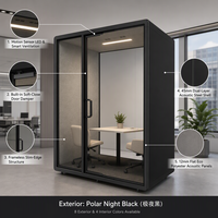 Cabine insonorisée modulaire personnalisée, ignifuge, pour bureau, salle silencieuse, cabine acoustique pour appels téléphoniques