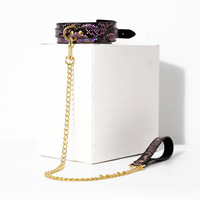 Erwachsenenprodukte Fetisch-Halsband Bondage Rosa Halskette Gotischer Schmuck Halskragen PU-Leder Halskette für Frauen Sexspielzeug für Paare