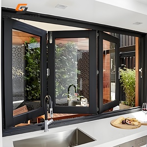 Ventana de aluminio plegable moderna GS para uso en balcón y cocina - Product Image 6
