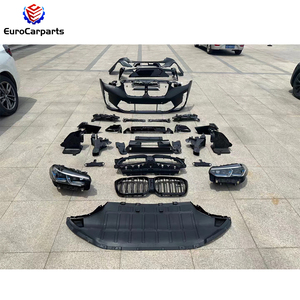 2018-2021y <span class=keywords><strong>BM</strong></span> <span class=keywords><strong>X4</strong></span> G02 mise à niveau vers X4M F98 LCI 2022y ancien à nouveau Kit de carrosserie PP pare-chocs avant lèvre arrière embouts d'échappement accessoire de voiture - Product Image 3
