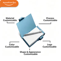 Personalisiertes Loseblatt-Hardcover-Notizbuch aus Metall Premium Aluminiumlegierung-Einband 50 Blatt Wasserfest Tragbares Geschenkset