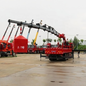Truk Shacman 20 Ton dengan Crane Knuckle Boom 16 Ton 8x4, Truk Crane Lengan Lipat untuk Dijual - Product Image 5