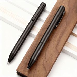 High Quality Custom Logo Black Matte Gray Metal Ballpoint <b>Pen</b> 1.0 mm Writing Width Novelty Business Use Ball <b>Pen</b> for Promotional - Product Image 5