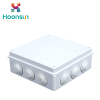 Boîtier de jonction ABS étanche IP68, grand modèle 300 mm, avec plusieurs entrées de câbles, coffret électrique pour distribution extérieure, personnalisable OEM, certifié CE