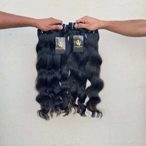 มัดผมหยักศกธรรมชาติจากอินเดียผมดิบที่ยังไม่ผ่านกระบวนการผู้ขายผมดิบในอินเดีย - Product Image 2