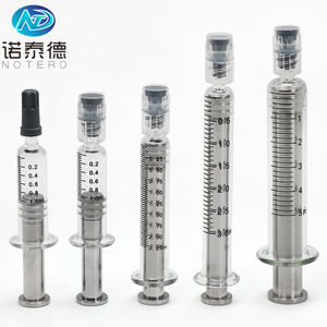 Siringa di Vetro Preriempita Standard da 1ml con Pistone in Acciaio Inossidabile - Product Image 2