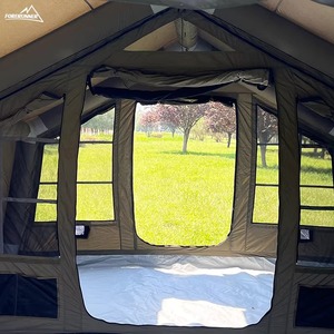 Carpa Inflable Grande para Acampar, Carpa Inflable Impermeable <span class=keywords><strong>de</strong></span> 5000 mm con Habitación <span class=keywords><strong>de</strong></span> Extensión para Acampar al Aire Libre en Familia - Product Image 4