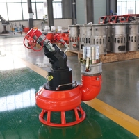 Pompe submersible hydraulique en acier inoxydable de 4 pouces, pompe à déchets portable à haut débit pour le contrôle des inondations et le drainage